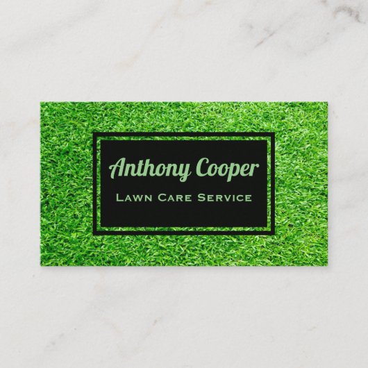 Speciaal tuinonderhoud in de grassector visitekaartje (Voorkant)