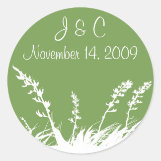Speciaal tuinschildpad Silhouette Envelope Ronde Sticker