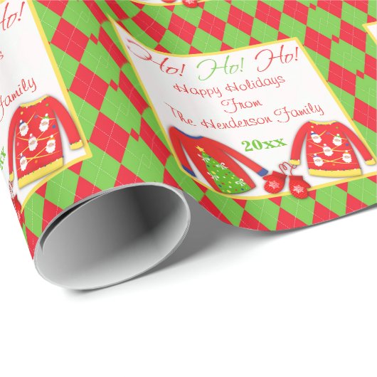 Speciaal Ugly kerstkeukenpapier Cadeaupapier (Rol Hoek)