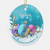 Speciaal uitgekozen dochter in de rechtszaal keramisch ornament (Links)