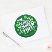 Speciaal uitgelekt met liefdesbakken ronde sticker (Envelop)