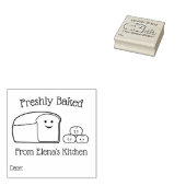 Speciaal uitgelijnd brood rubberstempel (Gestempeld)