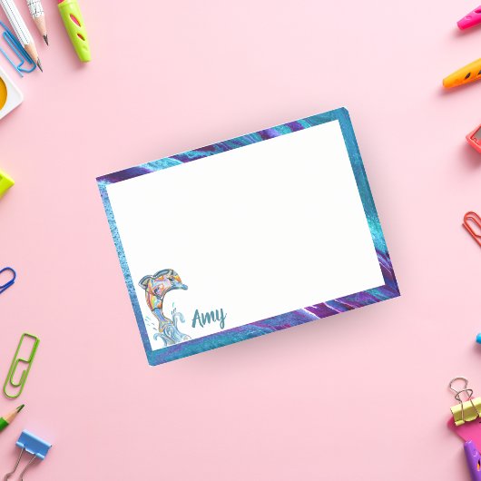 Speciaal uitgelijnd kleurenpotlood Dolphin Post-it® Notes