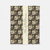 Speciaal uitgelijnd Magnolia Blooms Patroon Fleece Deken (Voorkant)