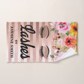 Speciaal uitgelijnd Roos Gold Glitter Floral Handdoek (Handdoek)