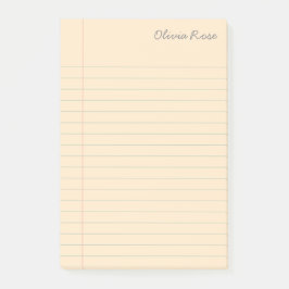 Speciaal uitgelijnd schoolpapier voor Notitieboek Post-it® Notes