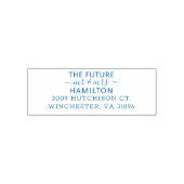 Speciaal uitgelijnd script voor familienaam  zelfinktende stempel (Design)