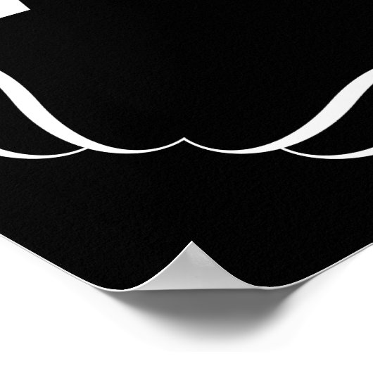 Speciaal uitgelijnd zwart wasprogramma Droge tromm Poster (Hoek)