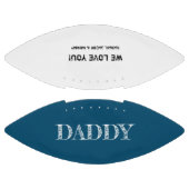 Speciaal uitgelijnde blauwe tekst van papa vaderda american football (Panelen)