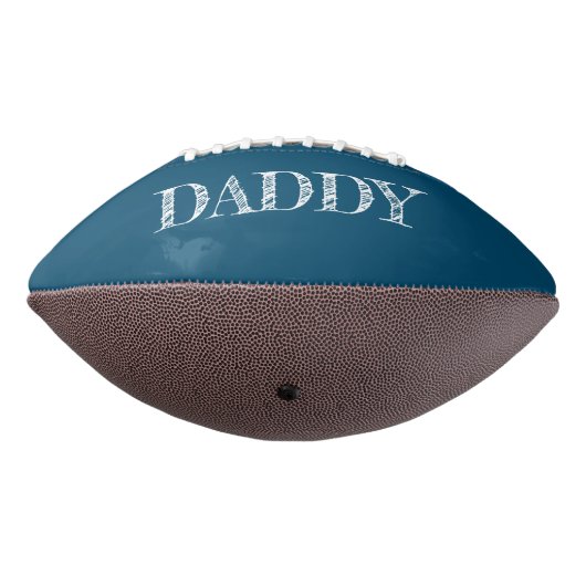 Speciaal uitgelijnde blauwe tekst van papa vaderda american football (Gedraaid 270)