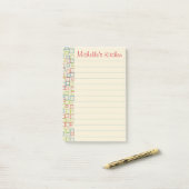 Speciaal uitgelijnde Bright Keukenpost Post-it® Notes (Op bureau)