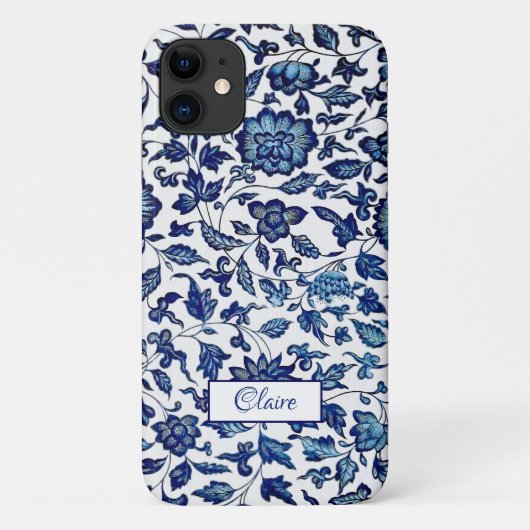 Speciaal uitgelijnde exotische afbeelding Blauw en Case-Mate iPhone Case (Achterkant)