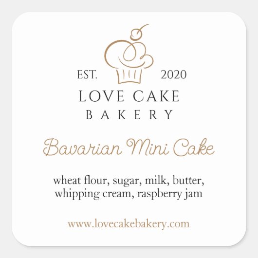 Speciaal uitgelijnde goederensticker vierkante sticker (Voorkant)