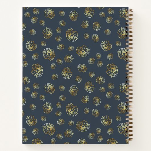 Speciaal uitgelijnde Gratitude-Journal met Gold Fl Notitieboek (Achterkant)