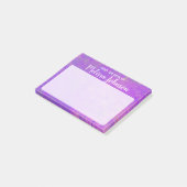 Speciaal uitgelijnde heldere kunst post-it® notes (Schuin)