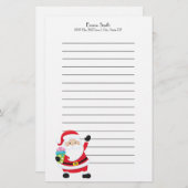 Speciaal uitgelijnde kerstfeestartikelen briefpapier (Voorkant / Achterkant)