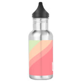 Speciaal uitgelijnde pastel-regenboog aangepaste c waterfles (Links)