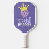 Speciaal uitgelijnde prinses Pickleball Paars Pickleball Paddle (Voorkant)
