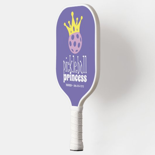 Speciaal uitgelijnde prinses Pickleball Paars Pickleball Paddle (Links)