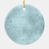 Speciaal uitgelijnde wijngrens Blauw Keramisch Ornament (Achterkant)