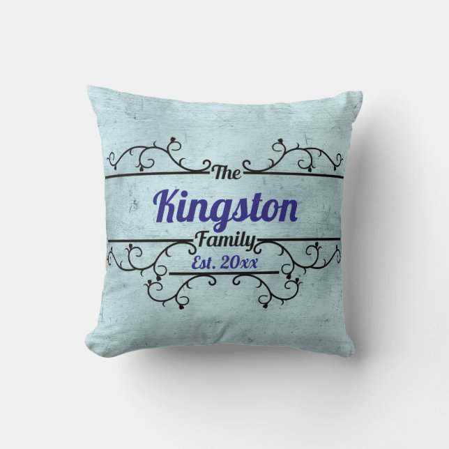 Speciaal uitgelijnde wijngrens Blauw Kussen (Voorkant)