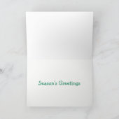 Speciaal uitgelijnde Xmas gele Lab Preppy Dog Feestdagen Kaart (Binnen)