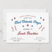 Speciaal uitgereikt Kinder-honkbalteam (Voorkant)