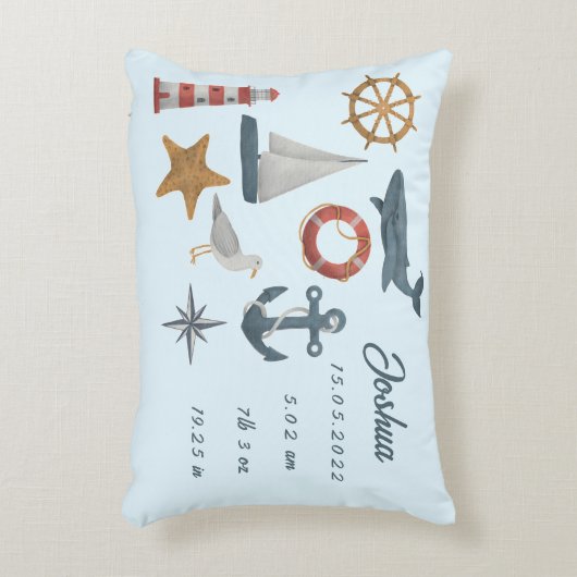 Speciaal uitgereikte geboorte van baby accent kussen (Voorkant(Verticaal))