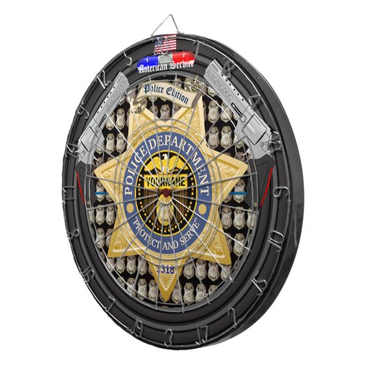 Speciaal uitgeruste Amerikaanse Service Police Edi Dartbord (Voorkant Rechts)