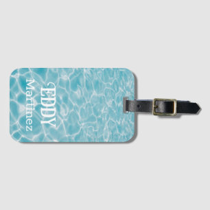 Speciaal uitgeruste aquatische zomerpool bagagelabel
