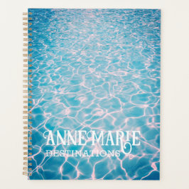 Speciaal uitgeruste aquatische zomerpool planner