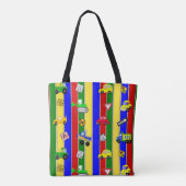 Speciaal uitgeruste auto's en vrachtwagens Striped Tote Bag (Achterkant)