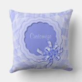 Speciaal uitgeruste babyjongen Blue Lijst Pillow Kussen (Achterkant)