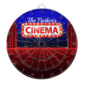 Speciaal uitgeruste bioscoopzaal dartbord (Voorkant)