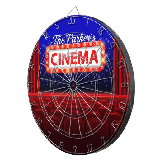 Speciaal uitgeruste bioscoopzaal dartbord (Voorkant Rechts)