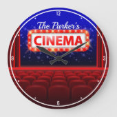Speciaal uitgeruste bioscoopzaal grote klok (Voorkant)
