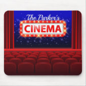 Speciaal uitgeruste bioscoopzaal muismat (Voorkant)