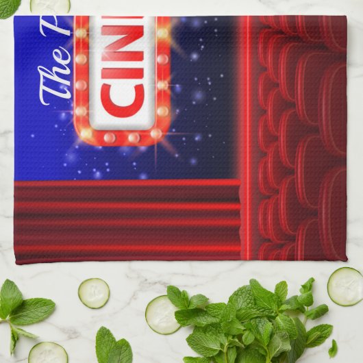 Speciaal uitgeruste bioscoopzaal theedoek (Gevouwen)