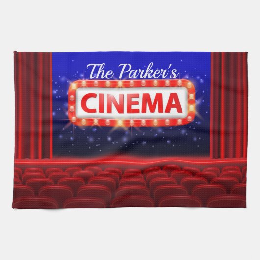 Speciaal uitgeruste bioscoopzaal theedoek (Horizontaal)