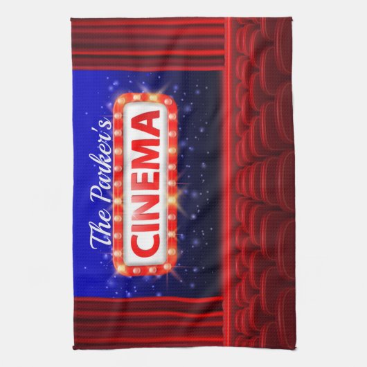 Speciaal uitgeruste bioscoopzaal theedoek (Verticaal)