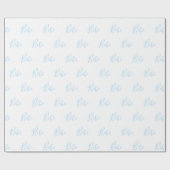 Speciaal uitgeruste blauw-bootjongen Elegant Baby Cadeaupapier (Vlak)