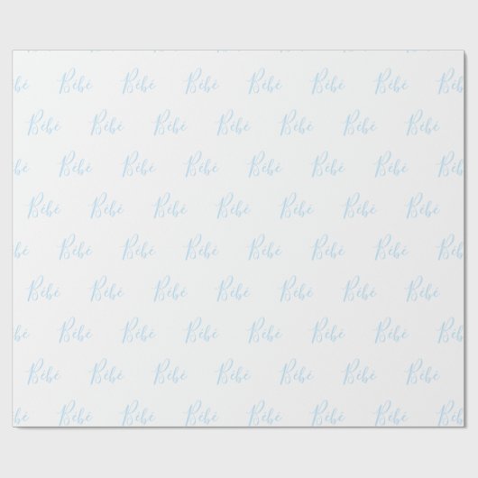 Speciaal uitgeruste blauw-bootjongen Elegant Baby Cadeaupapier (Vlak)