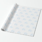 Speciaal uitgeruste blauw-bootjongen Elegant Baby Cadeaupapier (Uitgerold)