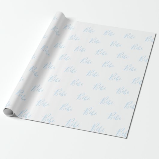 Speciaal uitgeruste blauw-bootjongen Elegant Baby Cadeaupapier (Uitgerold)