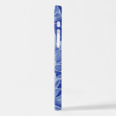 Speciaal uitgeruste blauwe ventilator Lotus Mandal iPhone Hoesje (Linkerkant)