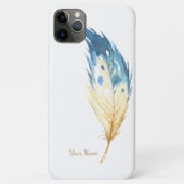 Speciaal uitgeruste blauwe Waterverf Case-Mate iPhone Case (Achterkant)