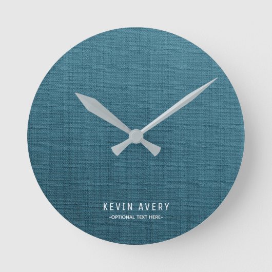 Speciaal uitgeruste blauwlijnstructuur ronde klok (Voorkant)