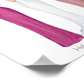 Speciaal uitgeruste bridesmaid Weddenschap Gift Pr Poster (Hoek)