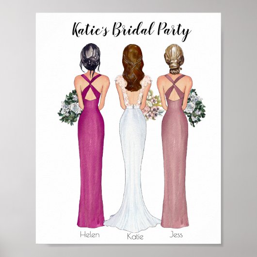 Speciaal uitgeruste bridesmaid Weddenschap Gift Pr Poster (Voorkant)