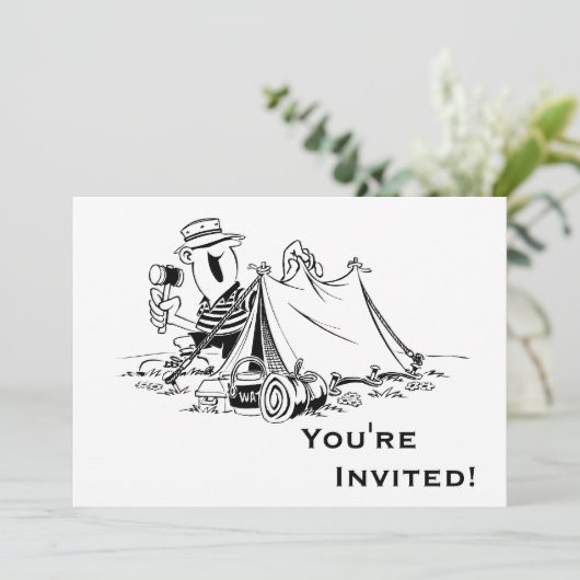 Speciaal uitgeruste Cartoon Camp Kaart (Staand voorkant)